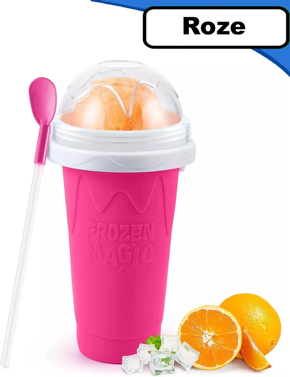 Summer Spark Slushy Maker - Slush Puppy Maker - IJscrusher - Slush Puppy Beker - Slushy Puppy Maker - Slush Puppy Machine - Slush Maker - Slushy Cup - Tiktok - Roze 1 Summer Spark Slushy Maker - Slush Puppy Maker - IJscrusher - Slush Puppy Beker - Slushy Puppy Maker - Slush Puppy Machine - Slush Maker - Slushy Cup - Tiktok - Roze