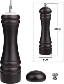 Shasim Volledige Set Zout En Pepermolen - 2 Stuks - Zwart -Merkloos Winkel 925x1200 1