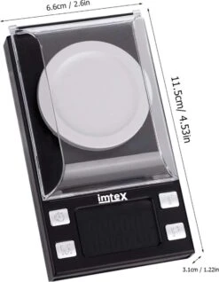 Imtex Precisieweegschaal 50 G / 0,001 Gram - Milligram-Weegschaal - Zakweegschaal - Laboratoriumweegschaal Met LCD-Display - Brievenweegschaal - Professionele Digitale Weegschaal - Goudweegschaal - Zwart -Merkloos Winkel 931x1200 4