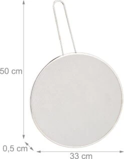 Relaxdays Spatdeksel Gaas 25 & 33 Cm - Antispatdeksel Voor Pannen - Anti Spat Deksel Set -Merkloos Winkel 931x1200 5