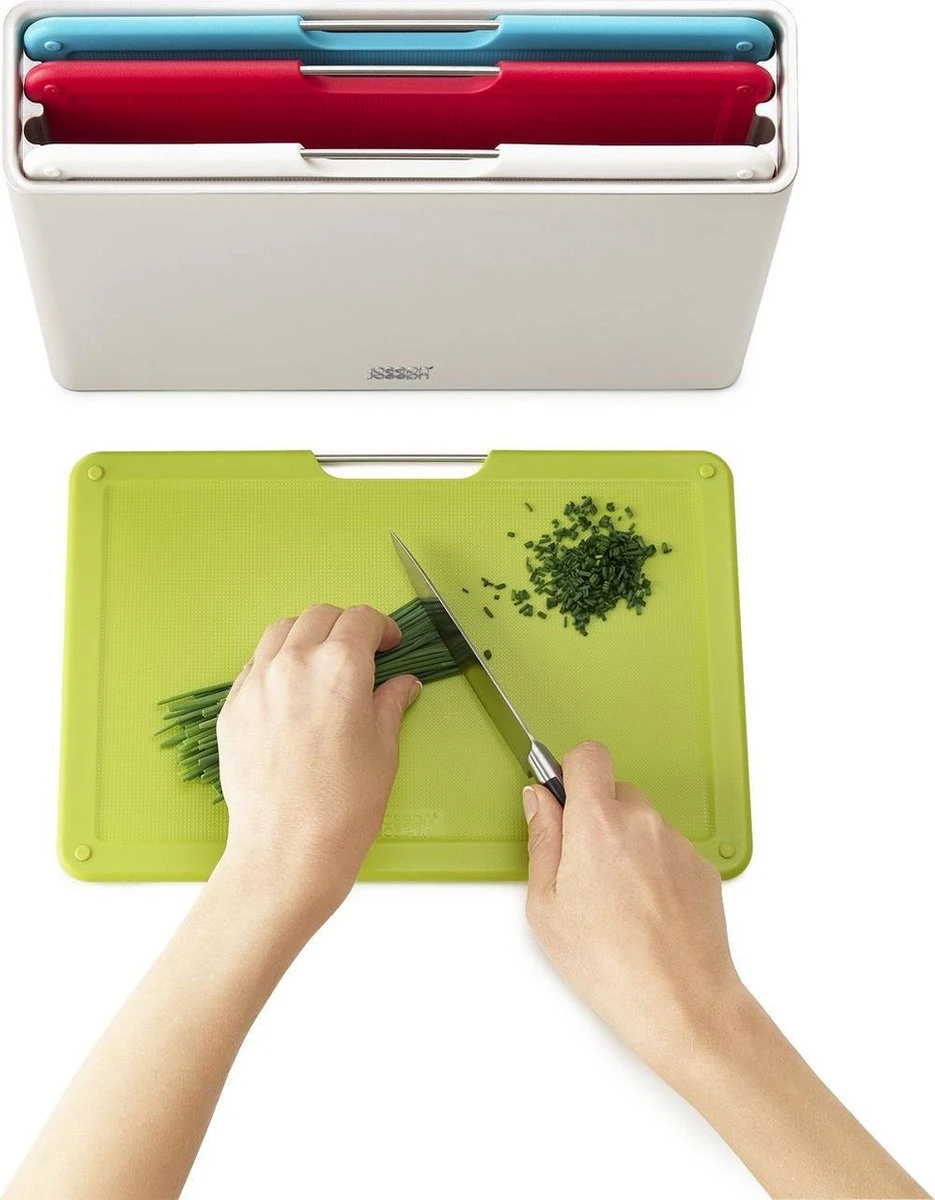 Joseph Joseph JosephJoseph - Folio - Snijplank - In Houder - Medium - Set Van 5 Stuks - Zilver 5 Joseph Joseph JosephJoseph - Folio - Snijplank - In Houder - Medium - Set Van 5 Stuks - Zilver - Afbeelding 5