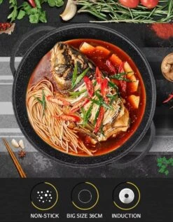 Cheffinger | Luxe Wokpan Met Deksel | 36CM | Alle Warmtebronnen | Oriental 8 Cheffinger | Luxe Wokpan Met Deksel | 36CM | Alle Warmtebronnen | Oriental -Merkloos Winkel 935x1200