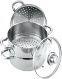 Merkloos Imperial Kitchen Stoompan - 20 Cm - 3 Delig - 21 X 26cm