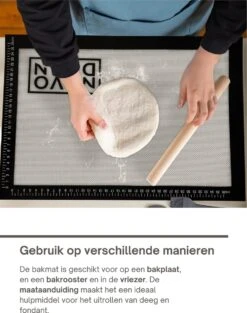 Siliconen Bakmat Ovenmat Deegmat | 2-pack 40x30 | Anti Kleef Bakpapier | Zwart -Merkloos Winkel 948x1200 6