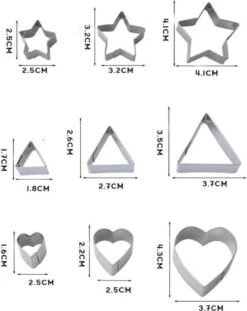 BOTC Uitsteekvorm Ster - Koekvormpjes Set- Hart- Ster-Bloem-Ronde Koekjes Vormen - 24 Stuks - Uitstekers - Koekjes -Merkloos Winkel 952x1200 4