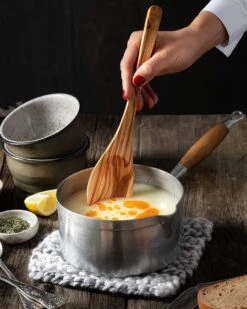 OLIVIEU ~ 5-delig Olijfhouten Duurzame Keukengerei Set Met Keukengerei Houder ~ Houten Kookgerei ~ Minimalistisch & Handgesneden ~ Keukengerei Pot ~ Kookgerei Set Met Kookgerei Houder -Merkloos Winkel 960x1200 6