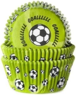 House Of Marie Cupcake Vormpjes Voetbal Groen - Pk/50