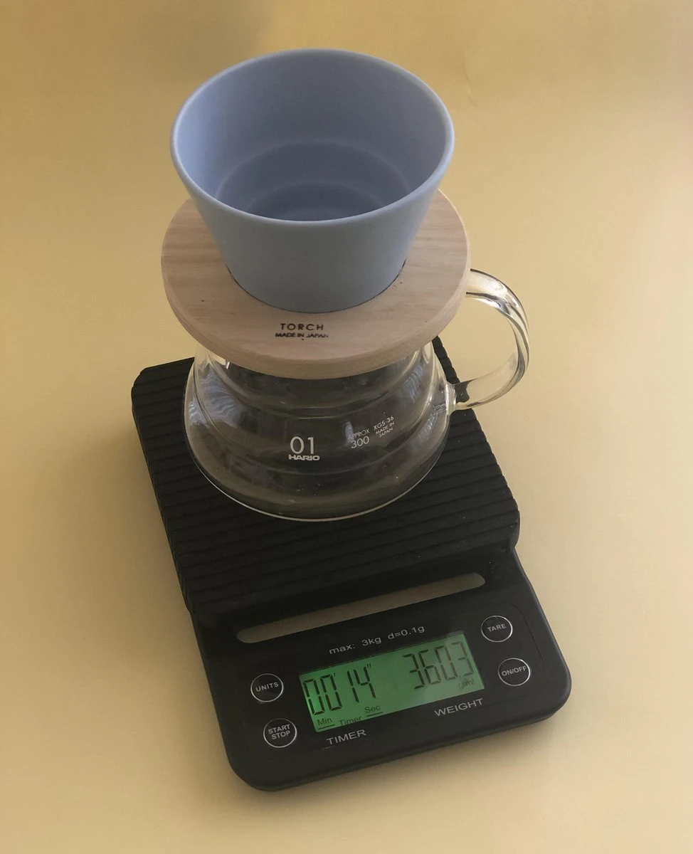 Digitale Precisie Keukenweegschaal 0.1g - 3kg - Koffie Weegschaal - Met Ingebouwde Timer - Zwart 1 Digitale Precisie Keukenweegschaal 0.1g - 3kg - Koffie Weegschaal - Met Ingebouwde Timer - Zwart