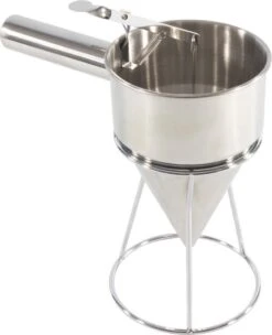 Beslagdispenser - RVS - Ø13x20cm - Beslag Dispenser - Deeg Dispenser - Batter Dispenser - Doseer Giettrechter