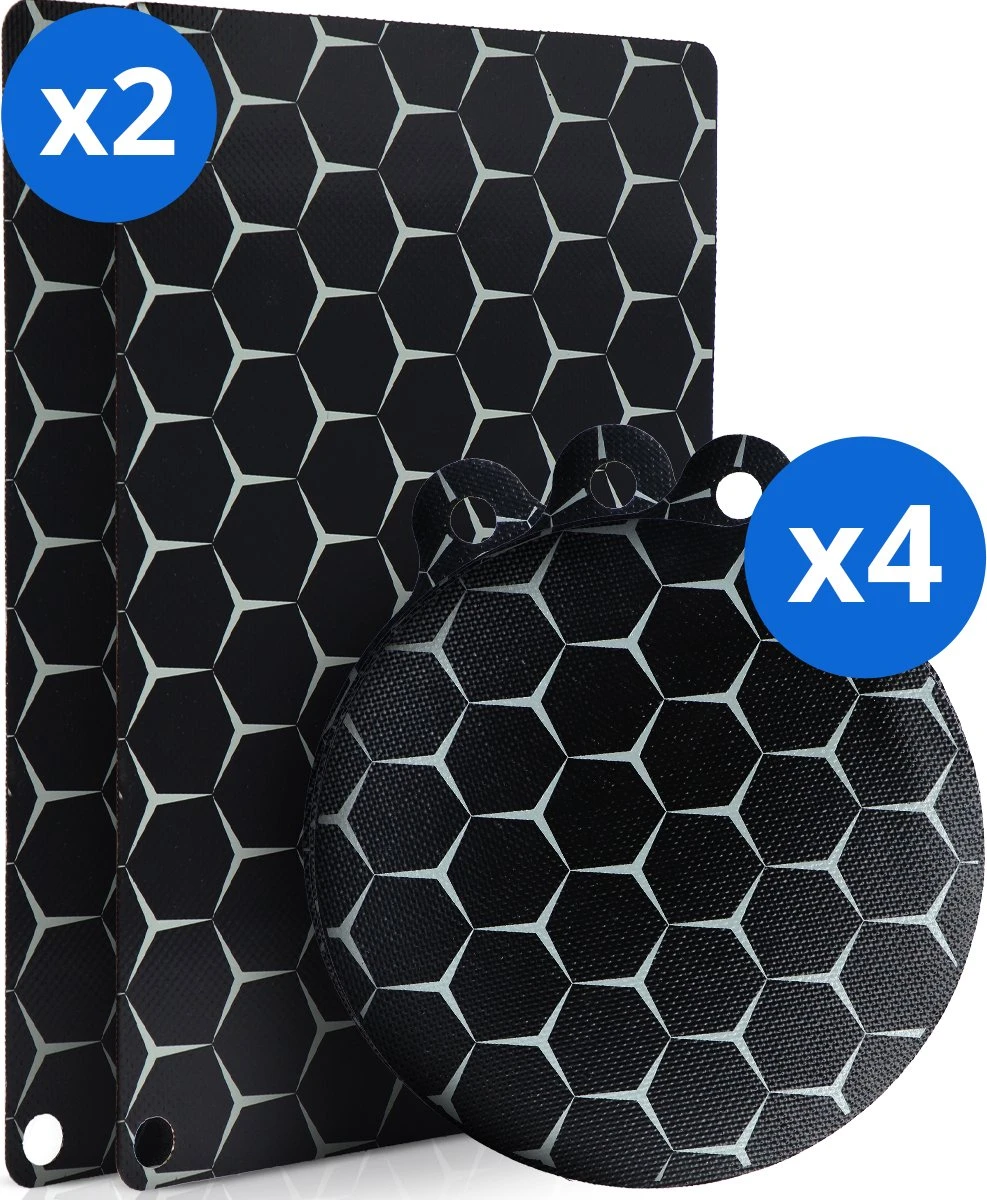 Dykemann® Inductie Beschermingsmatten / Panbeschermers - 4x Rond & 2x Rechthoek - Anti-slip & Bescherming Tot 240° - Kookplaat Beschermer - Inductie Matten - Zwart 1 Dykemann® Inductie Beschermingsmatten / Panbeschermers - 4x Rond & 2x Rechthoek - Anti-slip & Bescherming Tot 240° - Kookplaat Beschermer - Inductie Matten - Zwart