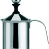 DOWO® - Melkopschuimer Handmatig - RVS - 400 Ml - Melkschuimer - Vaatwasserbestendig - Barista - Melkkan - Hittebestendige Bodem - Inductie