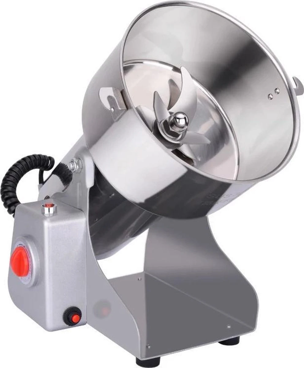 Professionele Graanmolen Elektrisch 700 Gram - Kruiden Maler - Sprice Grinder - Kruidenmolen - RVS - 2500W 7 Professionele Graanmolen Elektrisch 700 Gram - Kruiden Maler - Sprice Grinder - Kruidenmolen - RVS - 2500W - Afbeelding 7