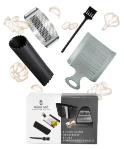 Mister Mill Knoflookpers Gemberrasp Set - Lookpers - Knoflook Pers - Gemberpers - Knoflooksnijder - Knoflookpeller - Garlic Press -Merkloos Winkel 999x1200 2